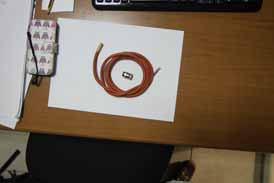 Sonde de température avec câble et unité LE