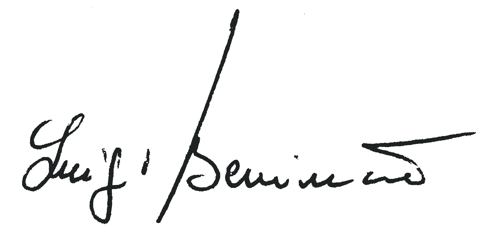 Signature manuscrite de Luigi Benincà