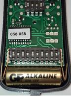 Carte électronique du clavier avec dip switchs de code usine et pile alcaline