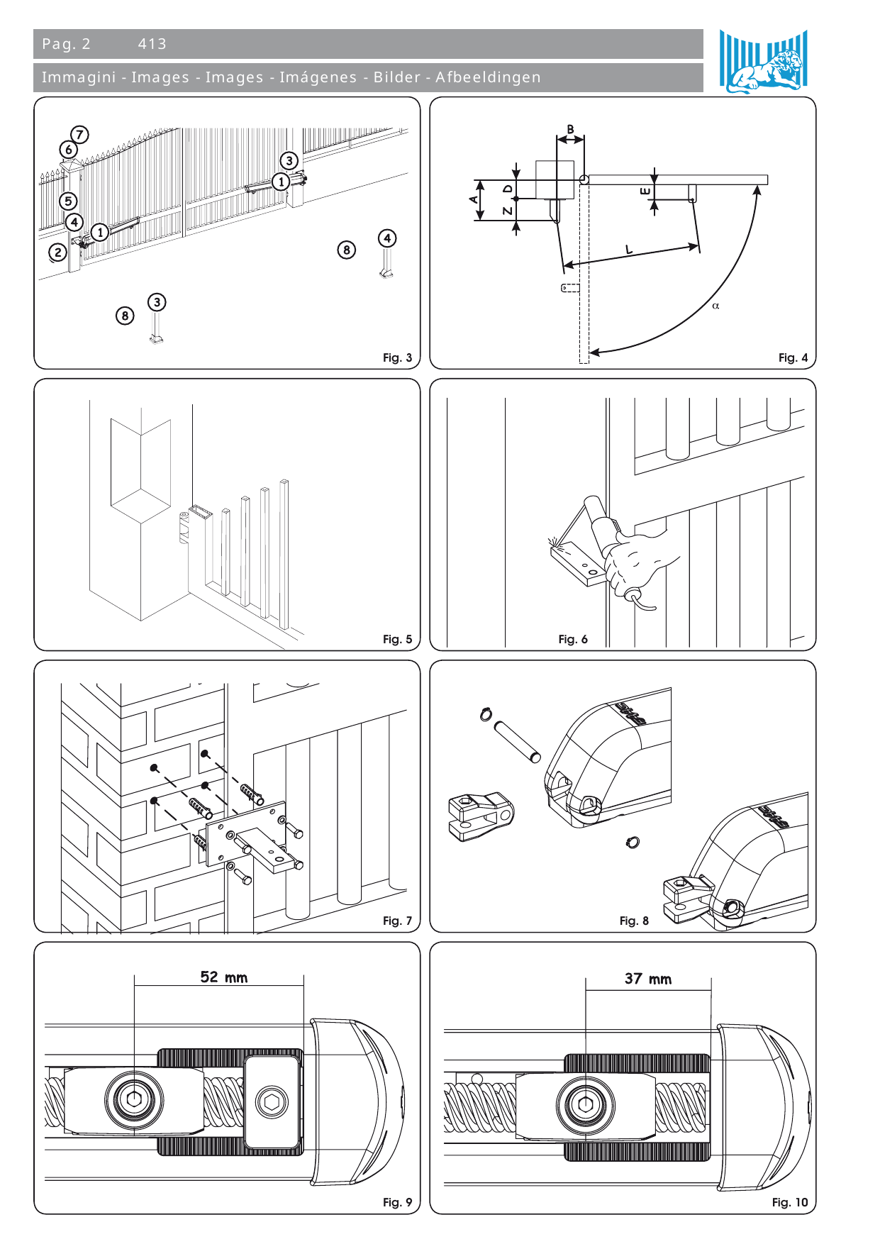 Fig. 3 — Schéma d'installation standard avec les composants électriques