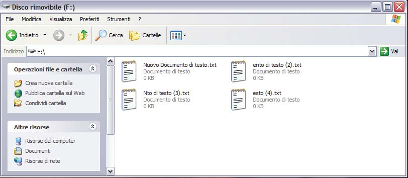 Fichiers à placer à la racine de la mémoire USB pour la mise à jour de la carte