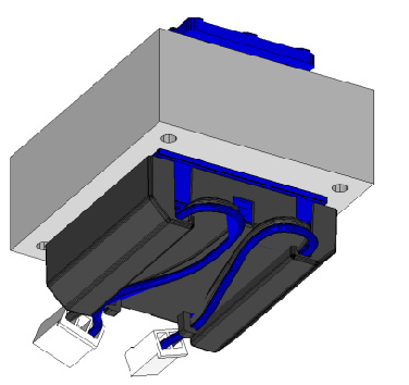 Moteur avec câbles de raccordement