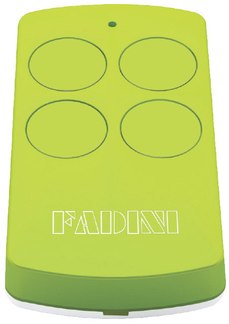 Émetteur FADINI DIVO 71 à 4 touches, coloris vert