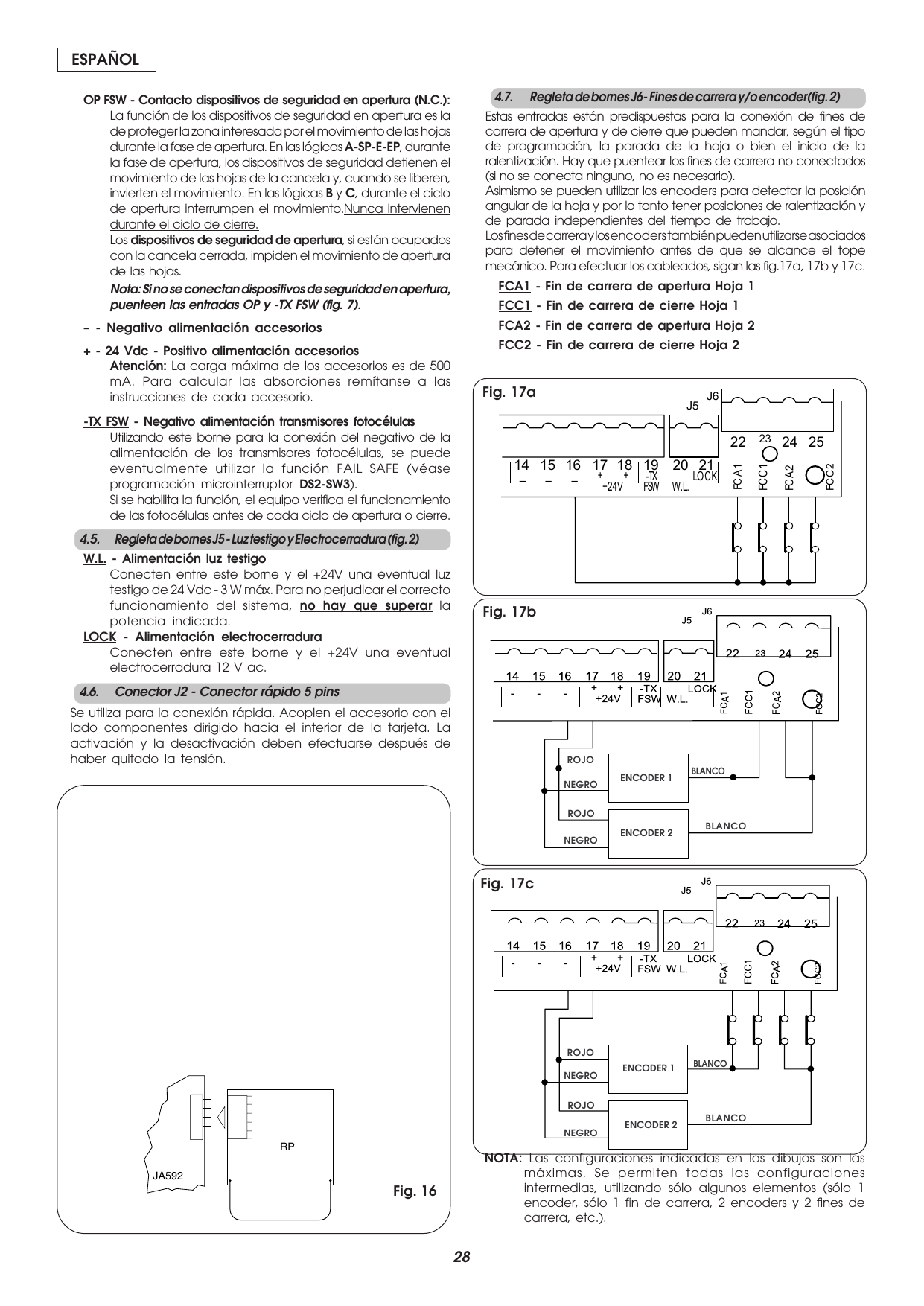 Fig. 16 — Acoplamiento del conector rápido (módulo RP) en la tarjeta JA592.