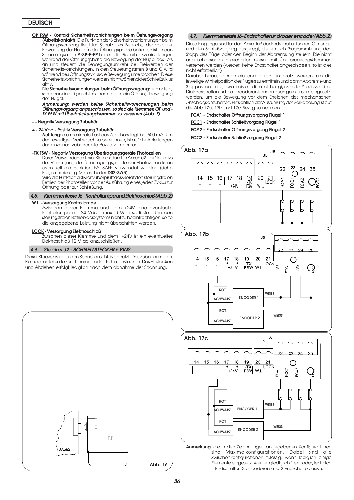 Abb. 16 — Einstecken des Schnellsteckers (Modul RP) auf der Karte JA592.