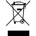 Symbole poubelle barrée