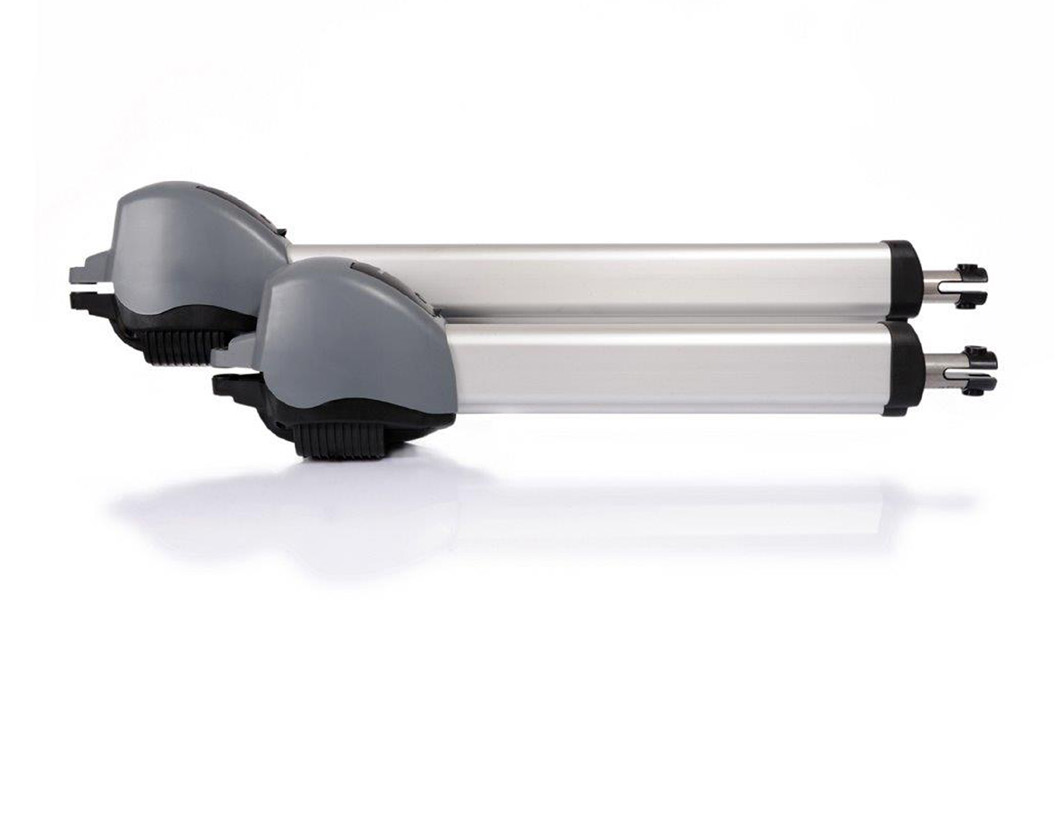 Groupe-moteur Comfort 515 pour portes pivotantes, deux vérins en aluminium et carter gris