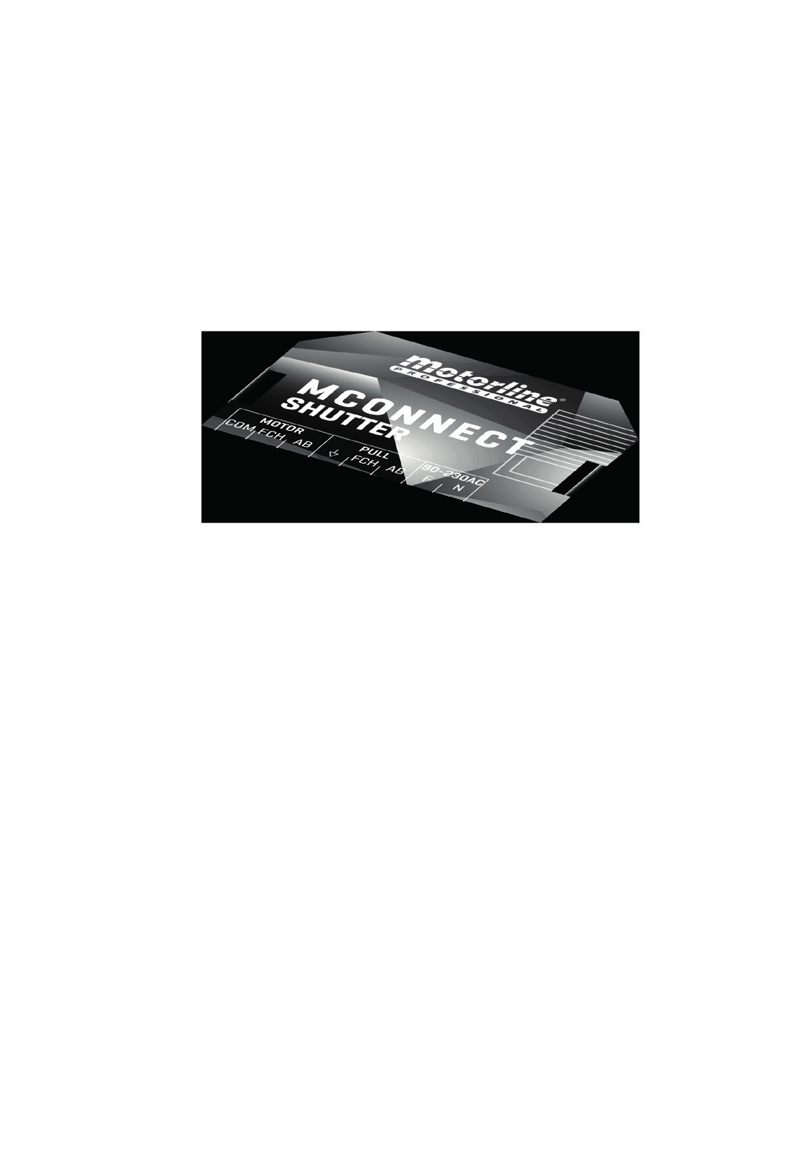 Module MCONNECT SHUTTER avec borniers MOTOR, PULL et 90-230AC