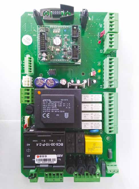 Vue de la carte électronique D-Pro Automatic avec ses borniers et composants