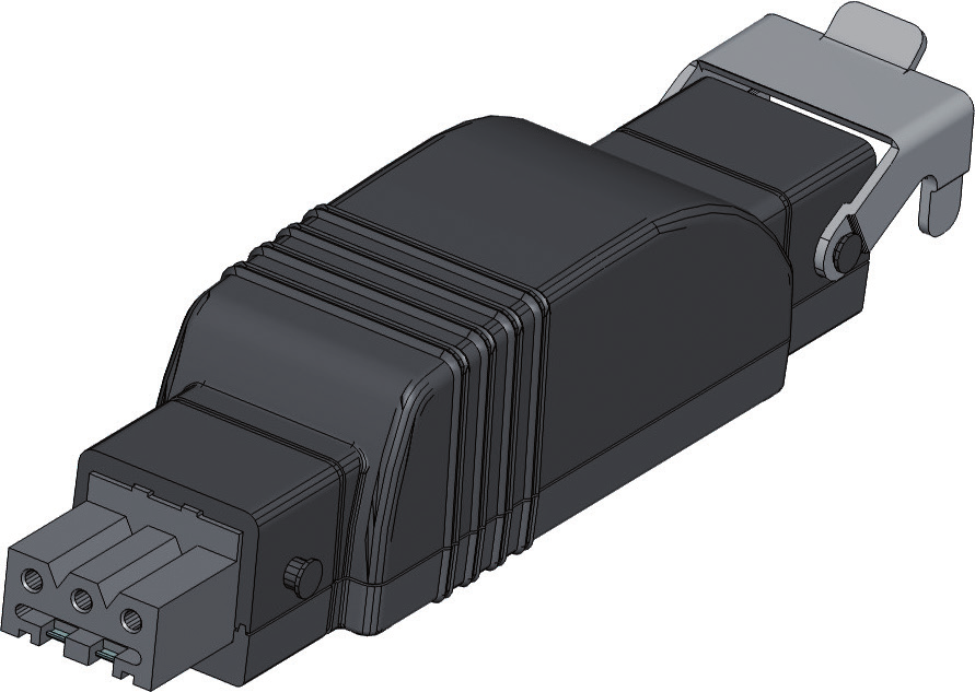 Récepteur Slim io Receiver Awning + Plug avec connecteur et ergots de fixation