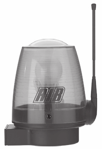 Feu clignotant SPARK transparent avec antenne et logo RIB