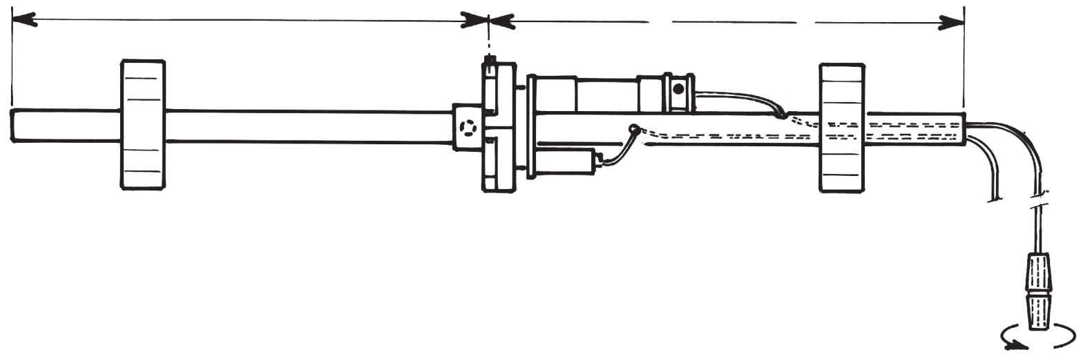 Schéma de montage du JOLLY avec électrofrein, câble électrique et déblocage