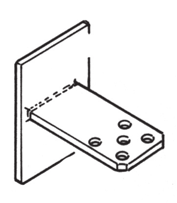 Plaque de fixation à équerre