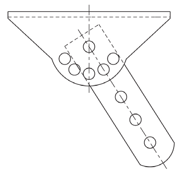 Configuration COL S2 de l'attache poteau
