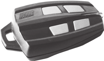 Télécommande RIB type SUN-PRO / SUN à 4 touches, boîtier noir