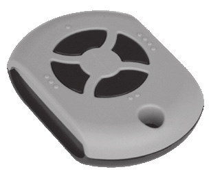 Télécommande RIB grise à boutons disposés en croix (4 canaux)