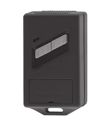 Télécommande RIB noire à 2 boutons avec compartiment pile