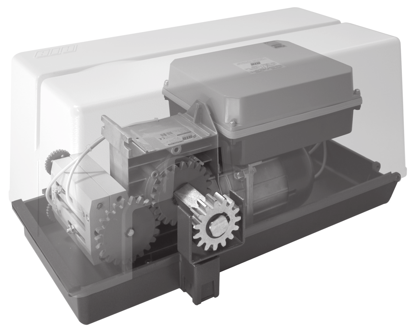 Opérateur SUPER 2200 FCE vue interne avec engrenage et carter