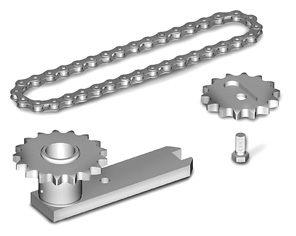 Groupe de leviers avec chaîne LT301