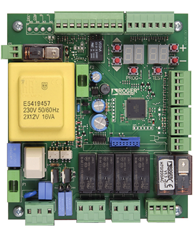 Schéma d'implantation de la carte H70/200AC avec repérage des borniers, fusibles, transformateur et connecteur radio