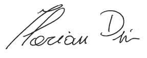 Signature de Dino Florian