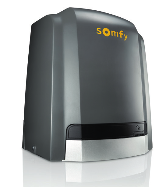 Motorisation Somfy Slidymoove vue de trois-quarts