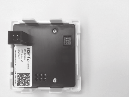 Dos du module électronique avec les commutateurs DIP