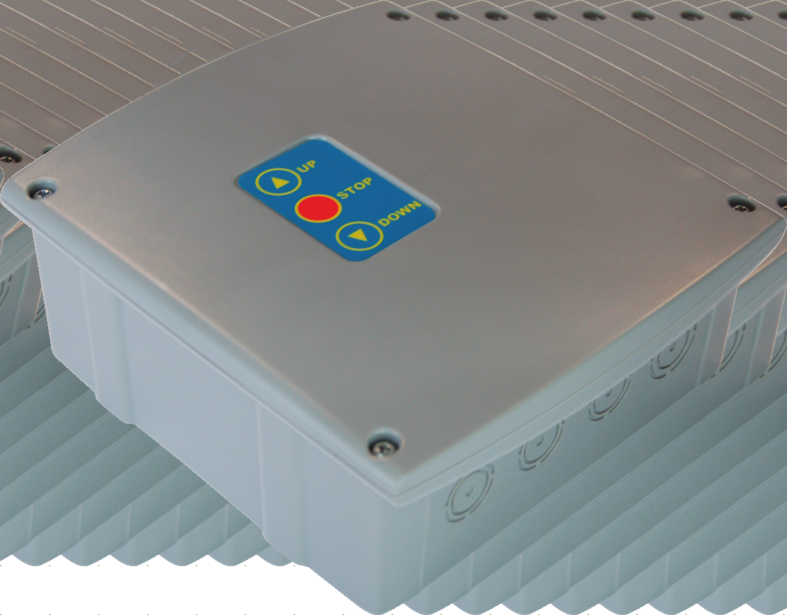 Coffret EASY PLUS avec boutons de commande UP, STOP, DOWN en façade