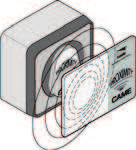 Introduction d'un code usager via radiocommande, carte magnétique ou transpondeur